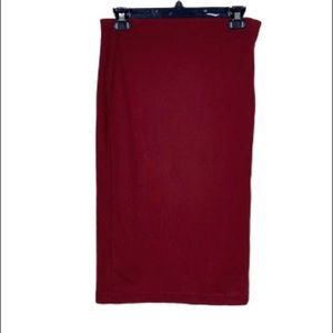 Vince Camuto maroon pencil skirt size small EUC